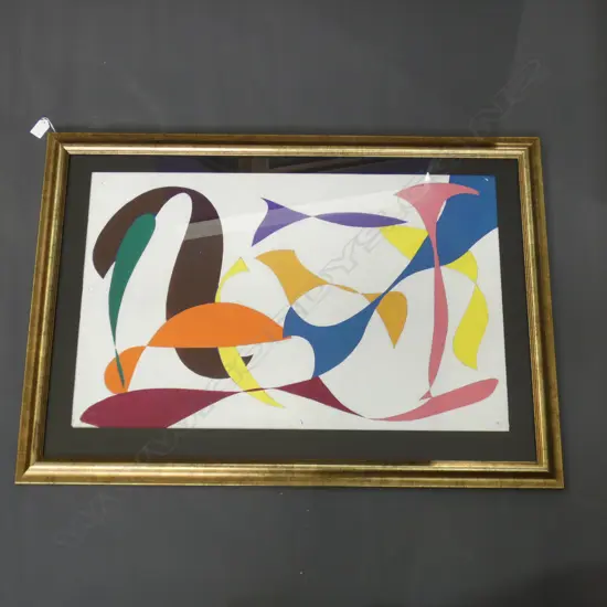 LLOYD HILLYER ABSTRACT ACRYLIC 460x730mm