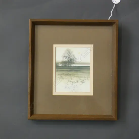 FRAMED SMALL TREE PRINT  90 X 120MM
