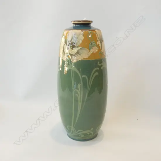 MINTON ART NOUVEAU VASE POPPIES H.325mm