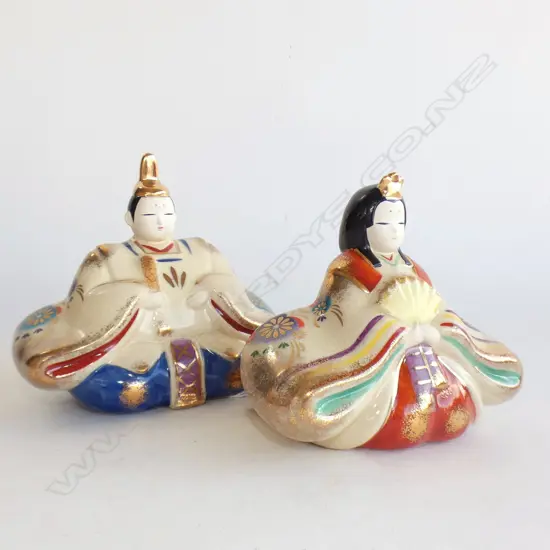 SEATED JAPANESE EMPEROR AND EMPRESS