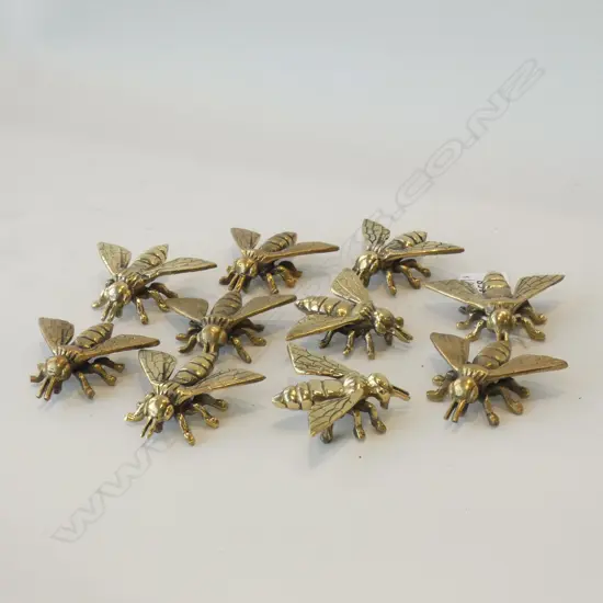 10 BRASS BEES