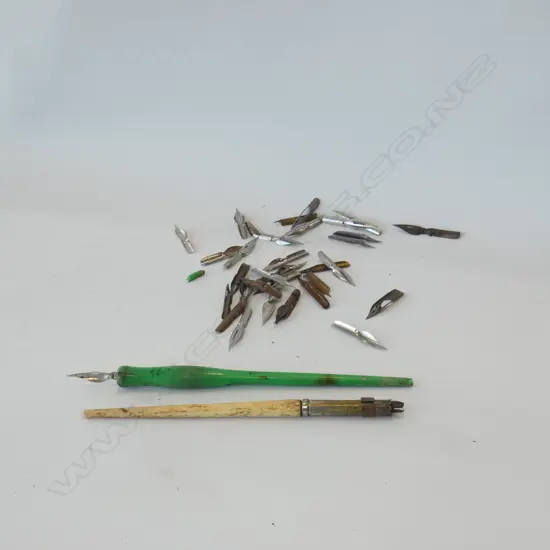 BAG OLD FOUNTAIN PEN NIBS ETC...