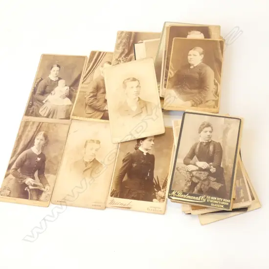 ASST. EARLY CARTE DE VISITE PHOTOGRAPHS 