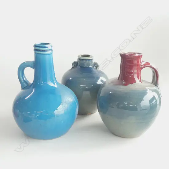 WARREN TIPPETT CARAFE + 2 JARS H.210mm