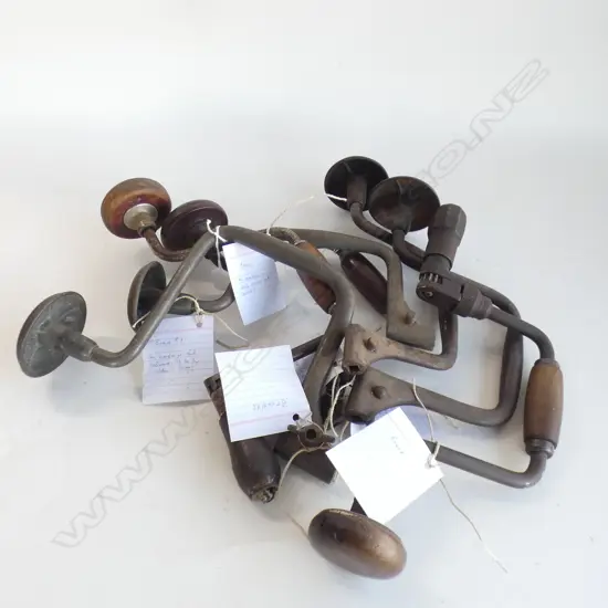 7 VINTAGE BRACE TOOLS 