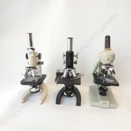 THREE MICROSCOPES