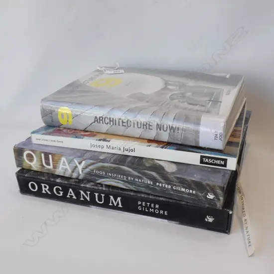 4 COFFEE TABLE BOOKS; ARCHITECTURE / COOKING