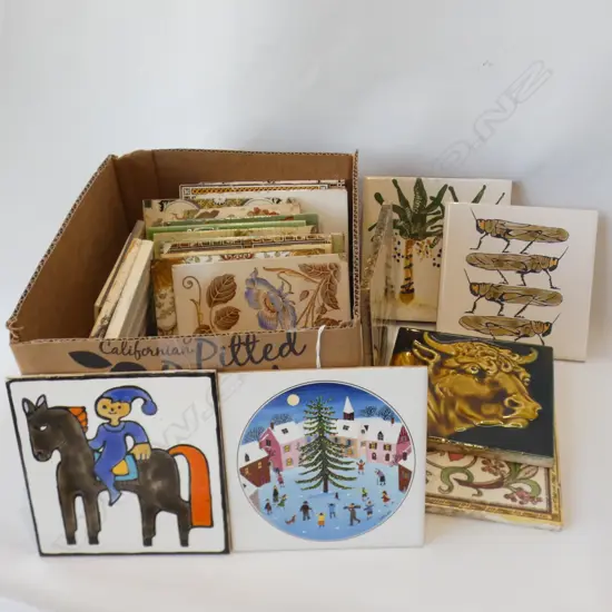 BOX ASST VINTAGE RETRO TILES 155MM