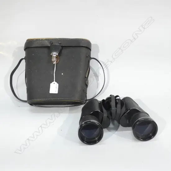 VINTAGE PR HANIMEX 10X50 BINOCULARS IN CASE