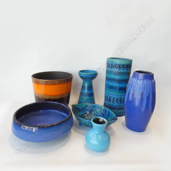ASSORTED RETRO GERMAN & ITALIAN CERAMIC POTTERY