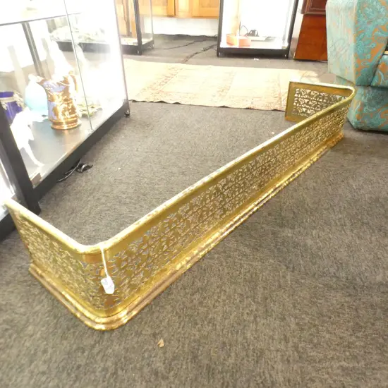 BRASS FIRE FENDER... ex Highwic House the vendor is great great grandson of the first owner of Highwic