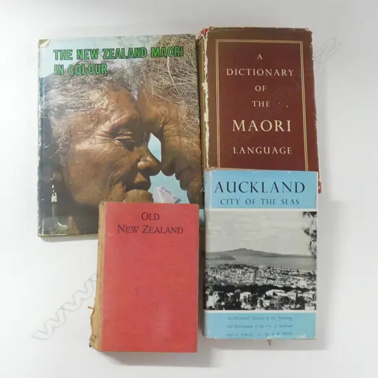 4 VINTAGE NZ / MAORI REFERENCE BOOKS