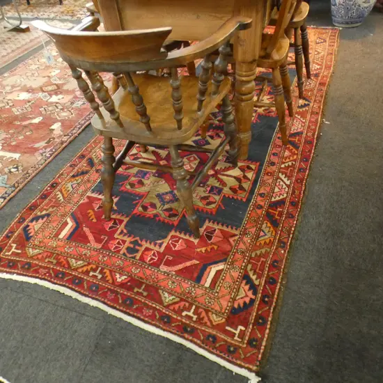 HAMADAN HAND KNOTTED TRIPLE MEDALLION RUNNER 3100 X 1220mm