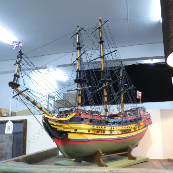 MODEL OF CAPT COOK'S SHIP 'H.M.S. ENDEAVOUR'