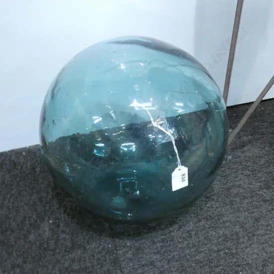 OLD GLASS BLOWN FISHING FLOAT NO NETTING