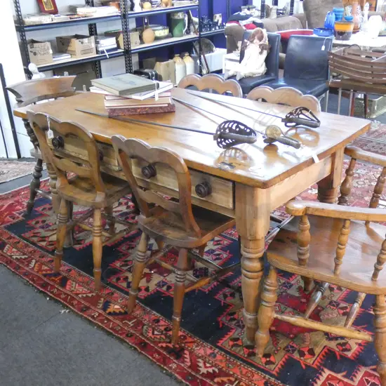 OLD PINE KITCHEN TABLE
