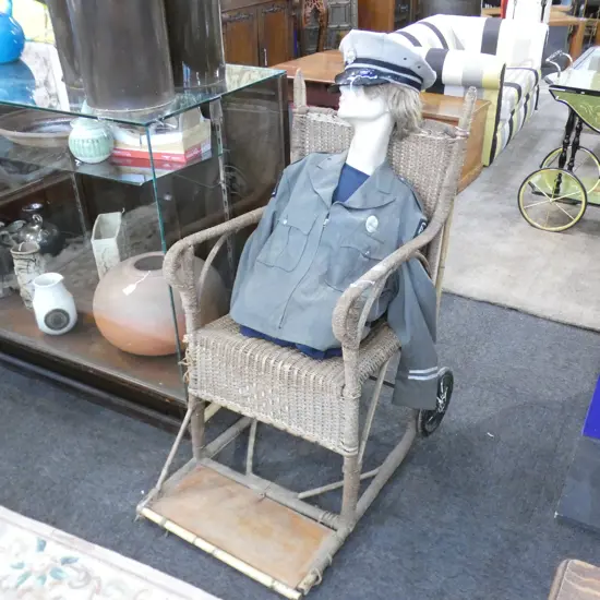 C1910 SEAGRASS CANE WHEELCHAIR A.F