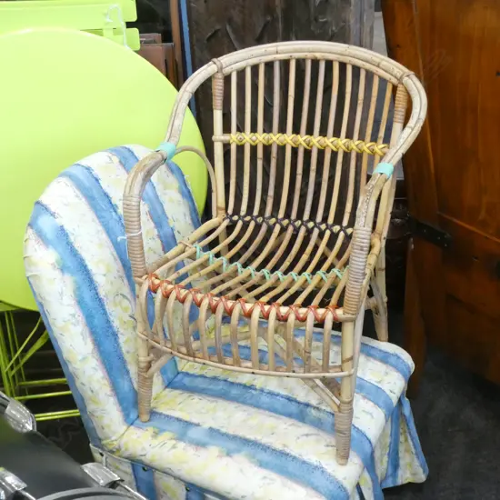 VINTAGE CHILDS CANE CHAIR