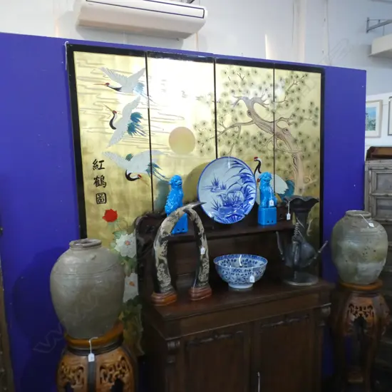 4 PANEL CHINESE SCREEN 1820x420mm