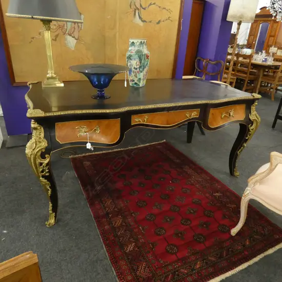 LARGE FRENCH LOUIS XVI STYLE BUREAU PLAT,...