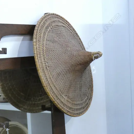 OLD CANE COOLIE HAT FLARED SHAPE