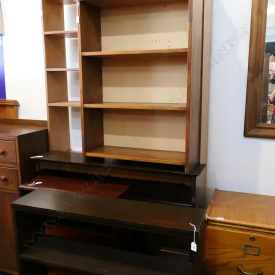 5 BOOKSHELVES + LARGE SINGLE DRAWER...
