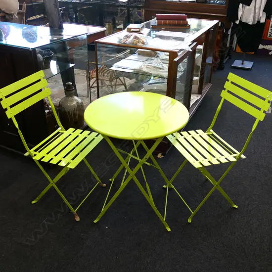 3 PCE LIME GREEN PATIO SET
