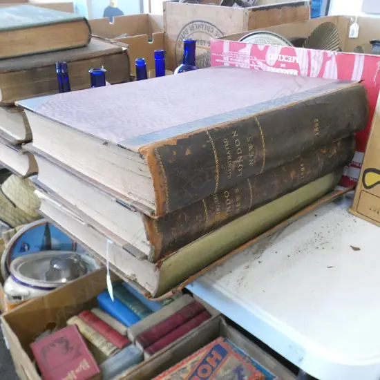 3 BOUND EDITIONS OF LONDON ILLUSTRATED NEWS; 1893, 1894, 1900...