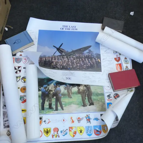 10 ASST. REPRO POSTERS; BATTLE OF BRITAIN, SPITFIRES ETC