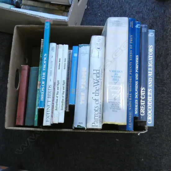 BOX LOT BOOKS; NATURAL HISTORY; BIRDS ETC