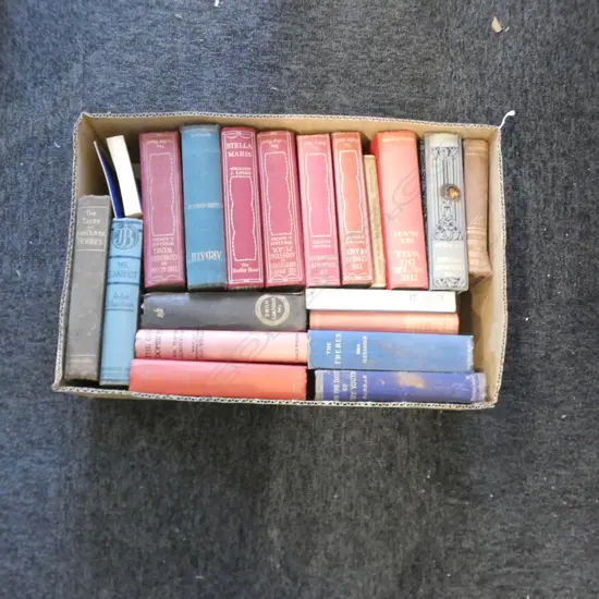 BOX LOT ANTIQUE BOOKS EX HIGHWIC HOUSE