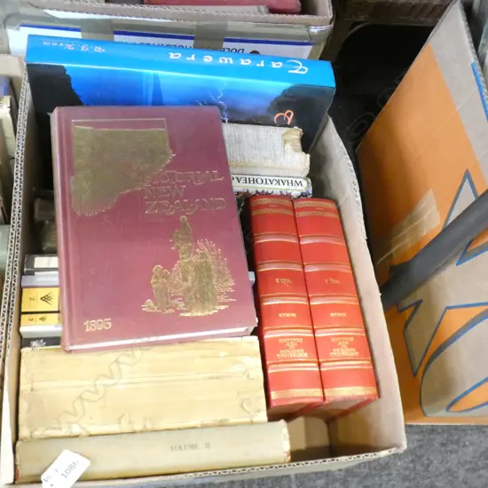 BOX LOT BOOKS; MAORI & NZ HISTORY