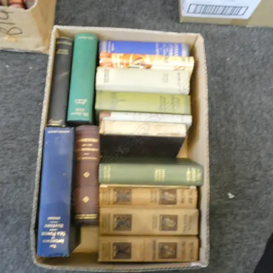 BOX LOT ANTIQUE BOOKS EX. HIGHWIC HOUSE