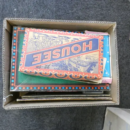 BOX OLD BOARD GAMES