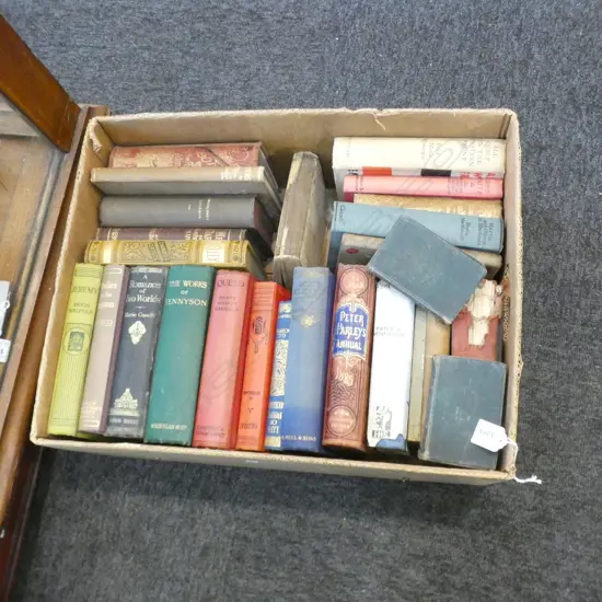 BOX LOT ANTIQUE BOOKS EX HIGHWIC HOUSE