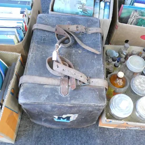 OLD LEATHER DOCUMENT CASE W.450mm