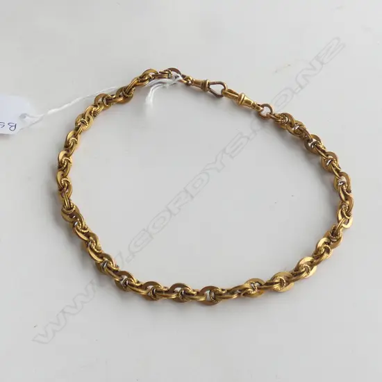 GOLD PLATED ANTIQUE FOB CHAIN