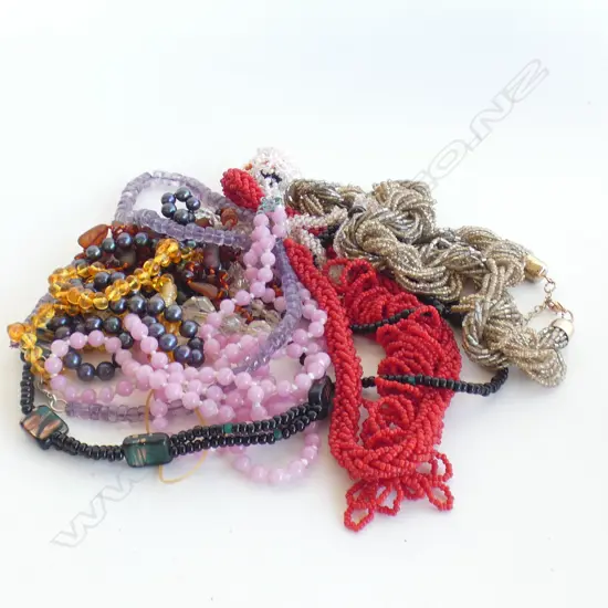 ASST. COSTUME BEADED NECKLACES