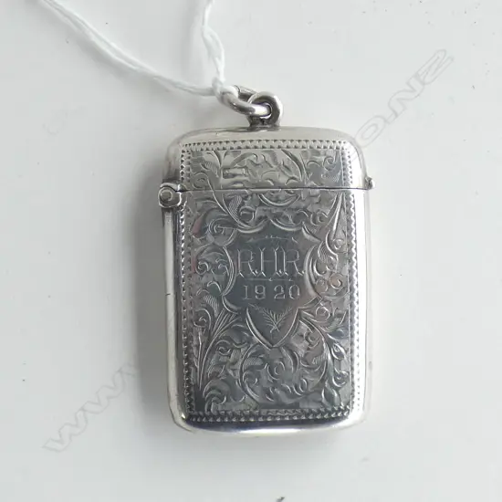 SILVER VESTA CASE CHESTER 1901 26gm