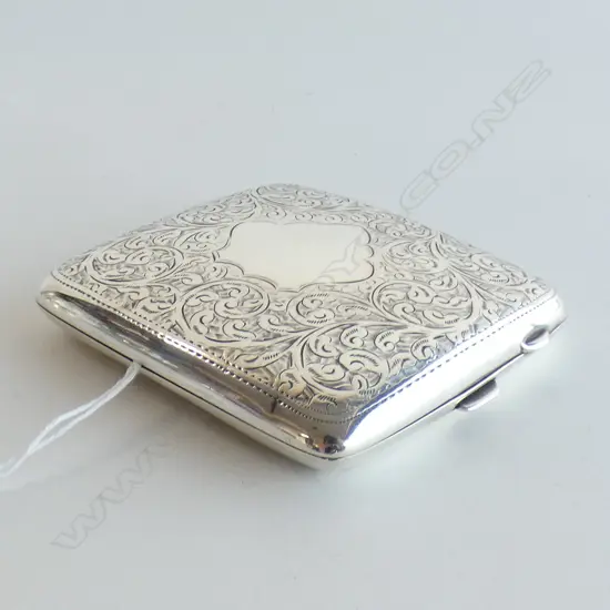 STG SILVER CIGARETTE CASE, B'HAM 1906 107 GRAMS
