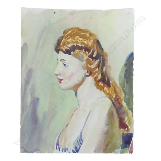 H.L. RICHARDSON W/C RED HEAD WOMAN 260x200mm