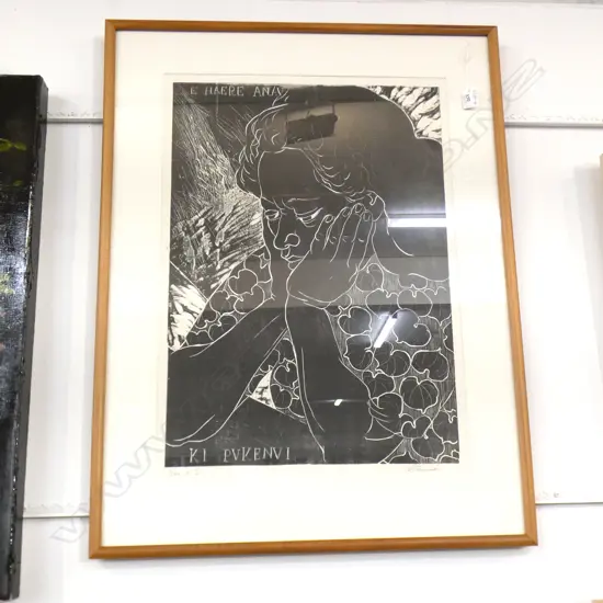 MARY FOREMAN E. HAERE2 2/20 WOODCUT 600x410mm