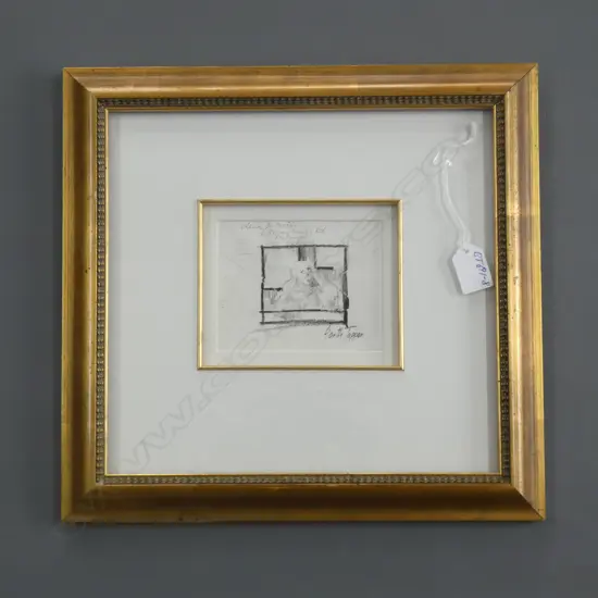 GARTH TAPPER STUDY FOR A PAINTING INK 100x125mm 