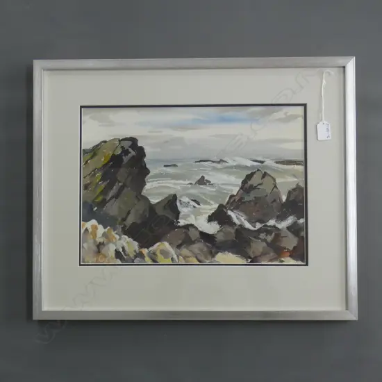 OLGA COX SEASCAPE GOUACHE 295x415mm 