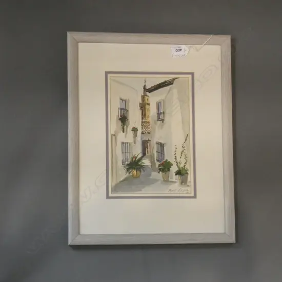 WATER COLOUR  SPAIN - SIGNED '94 155 X 230MM