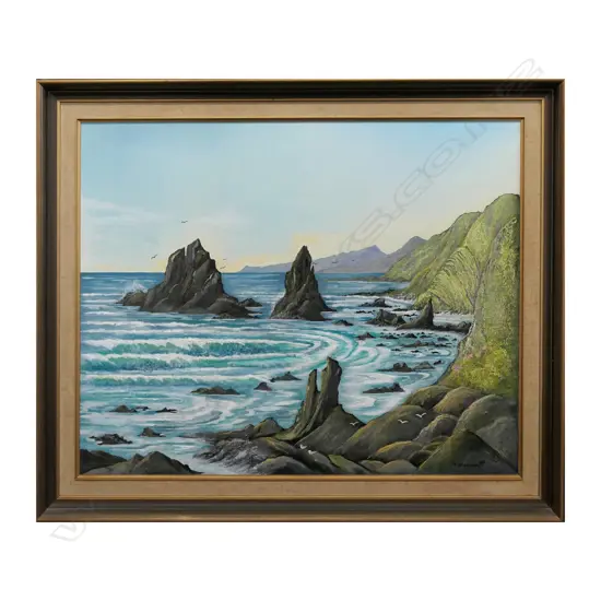 M. HOLDSWORTH 'WEST CAPE SOUTH ISLAND' 600x750mm OIL