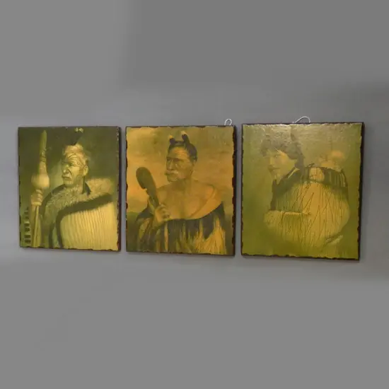 3 LINDAUER PRINTS ON BOARD 260 X 230MM