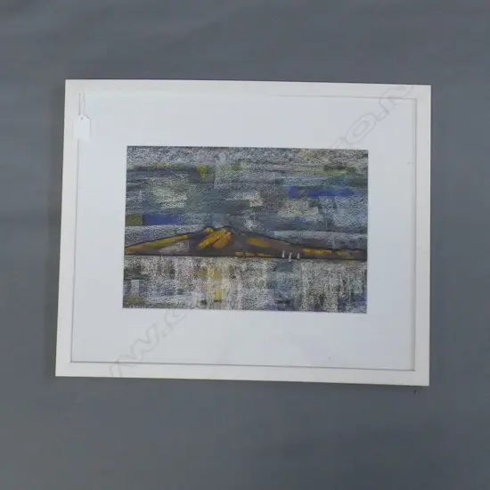 JANET STACEY 'UNTITLED' RANGITOTO PASTEL ON PAPER 240x355mm