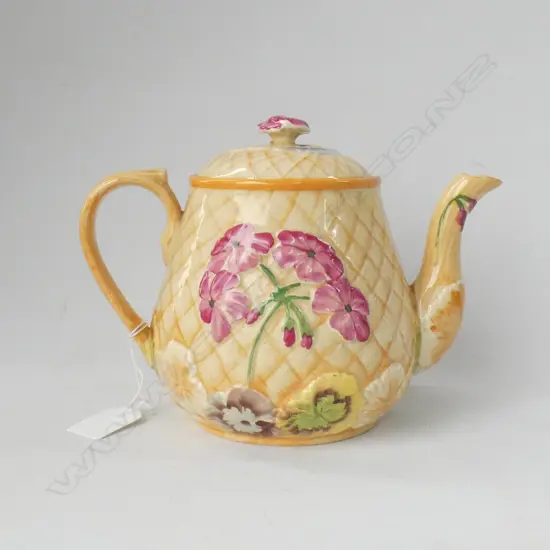 LG ROYAL WINTON HAND PAINTED 'GERA' TEAPOT H. 175MM