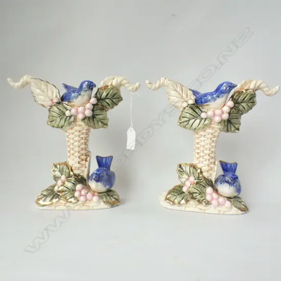 PR RETRO JAPANESE NORLEANS BLUE BIRD ORNAMENTS H 210MM